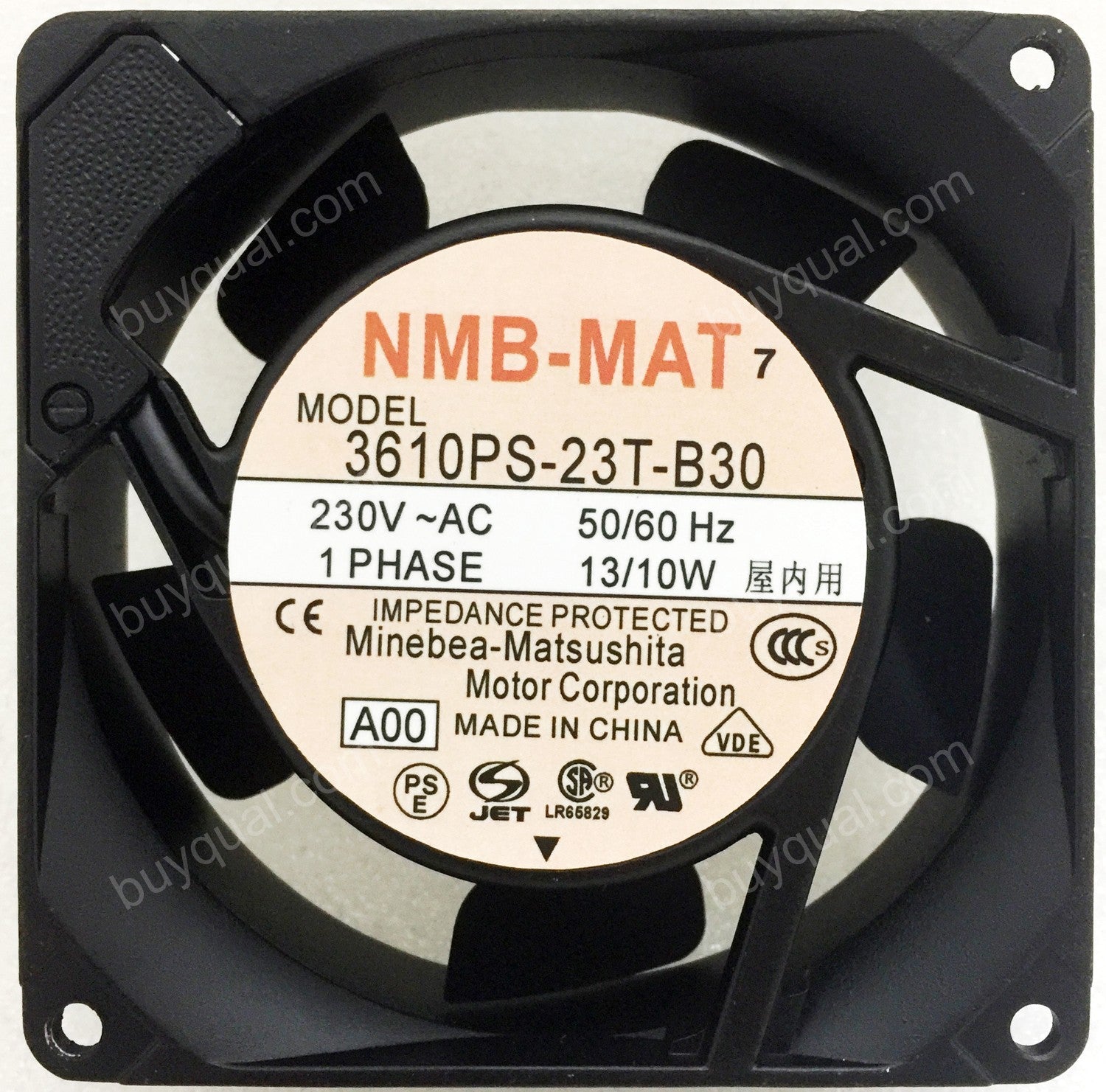 NMB 3610PS-23T-B30 3610PS-23T-B30-A00 230V 13W/10W Cooling Fan - New NMB 3610PS-23T-B30 3610PS-23T-B30-A00 230V 13W/10W Cooling Fan - New
